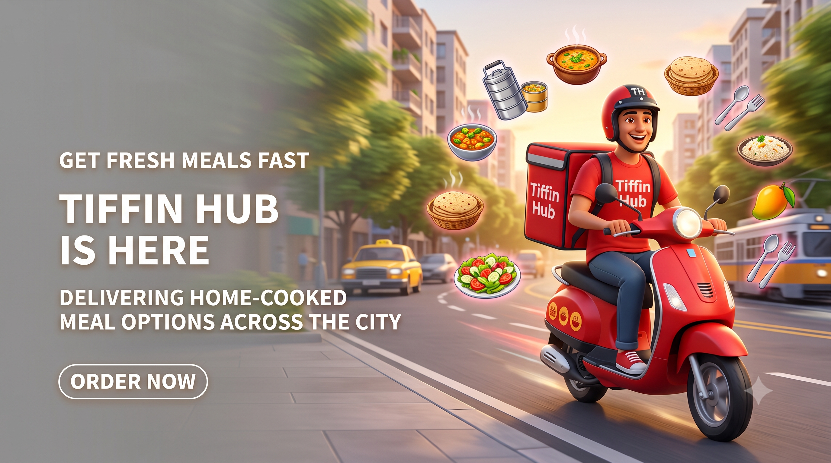Tiffin Hub Delivery Partner Banner